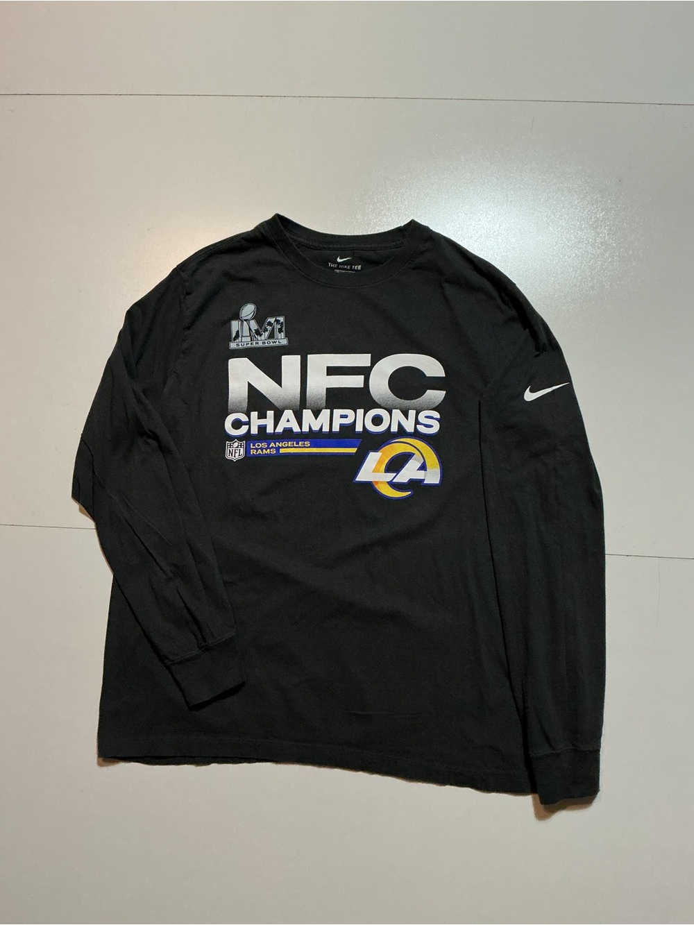 Nike Los Angeles Rams Super Bowl LVI 2022 NFC Champions NFL L/S T-Shirt